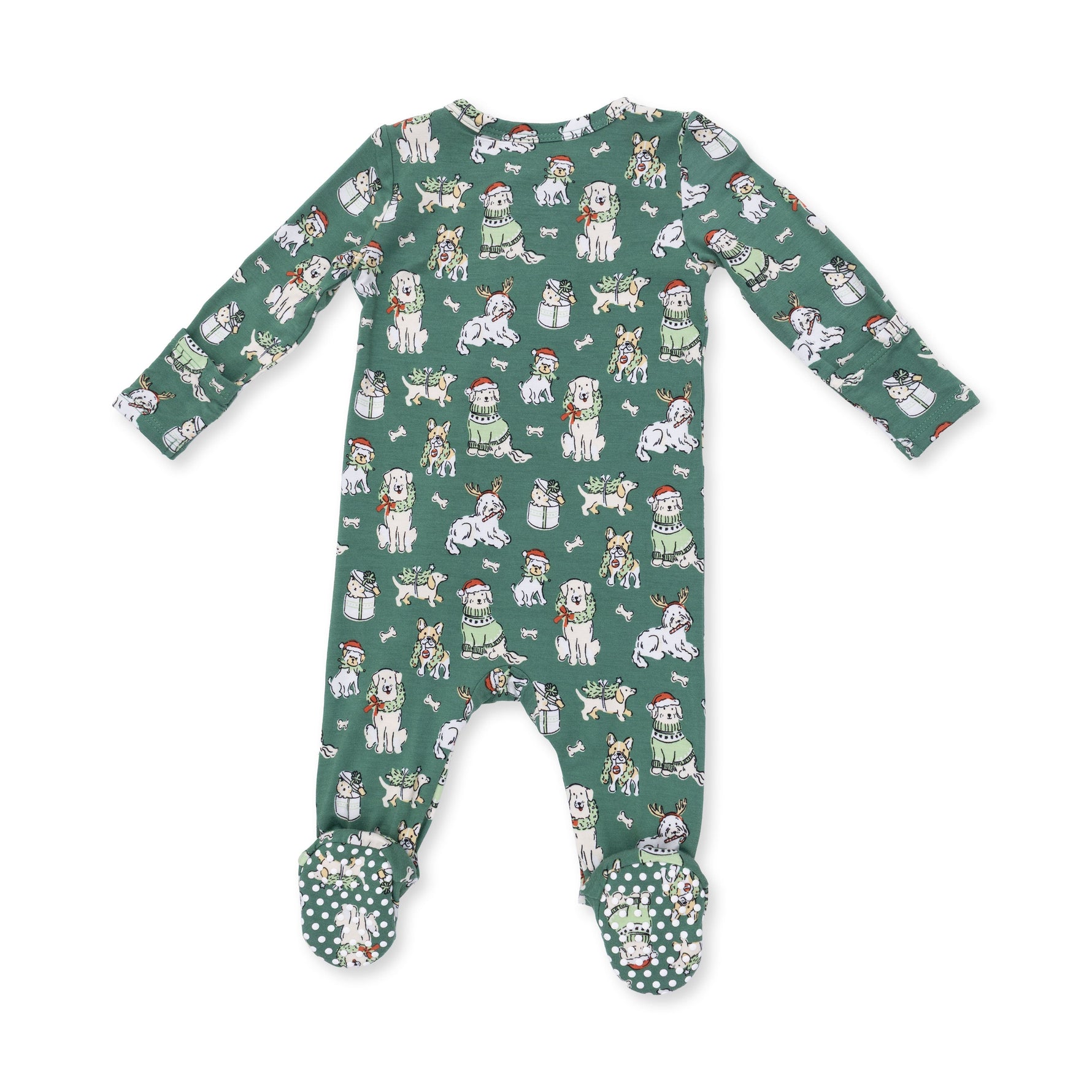 Christmas Dogs Uni - 2 Way Zipper Footie by Angel Dear