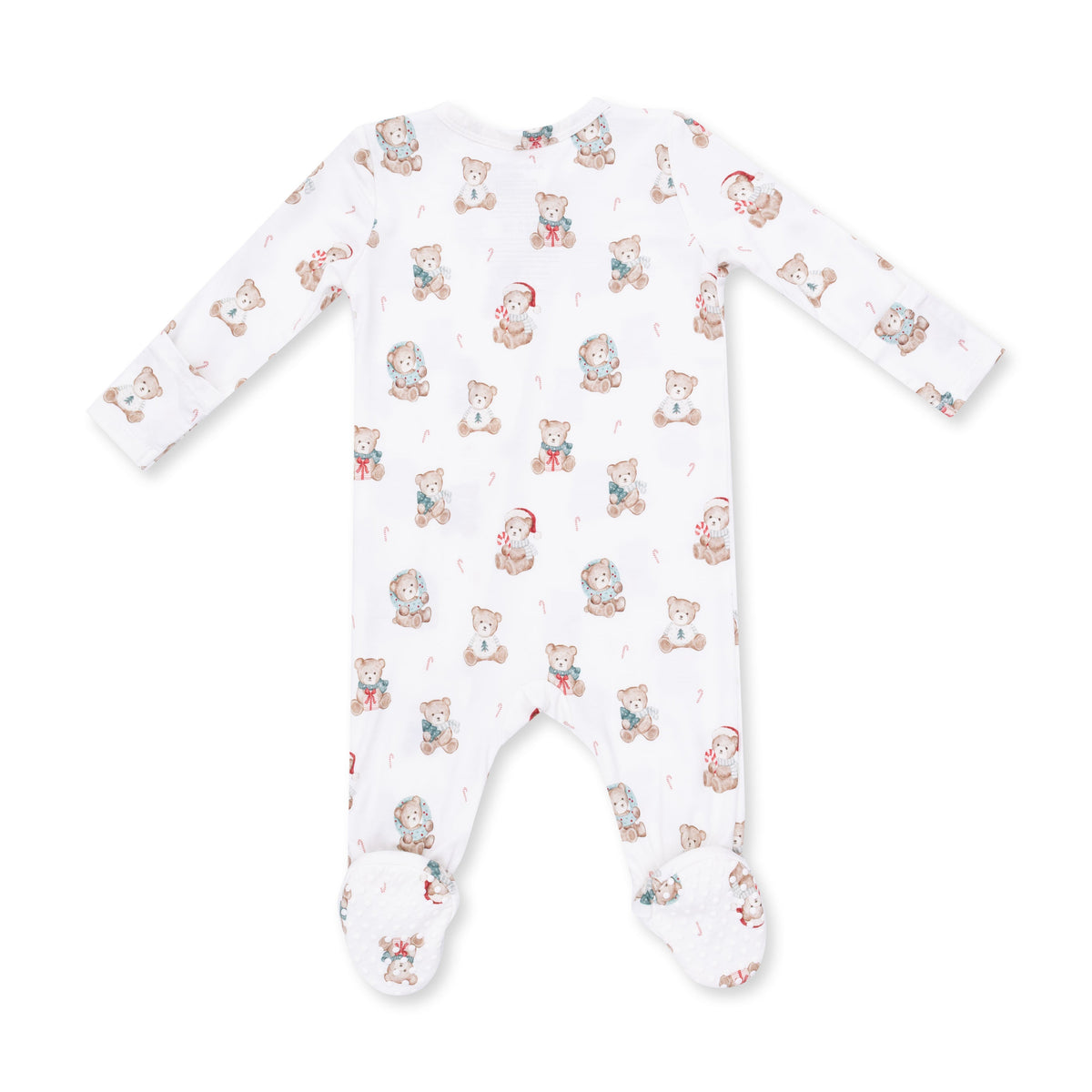 Christmas Teddy Bears Uni - 2 Way Zipper Footie by Angel Dear