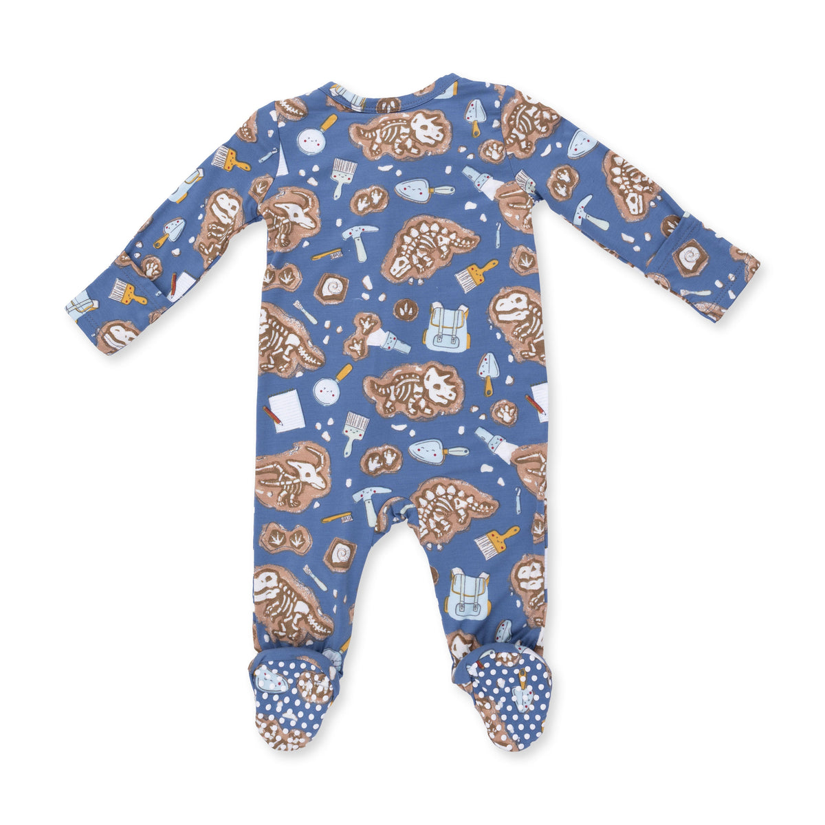 Dino Dig - 2 Way Zipper Footie by Angel Dear