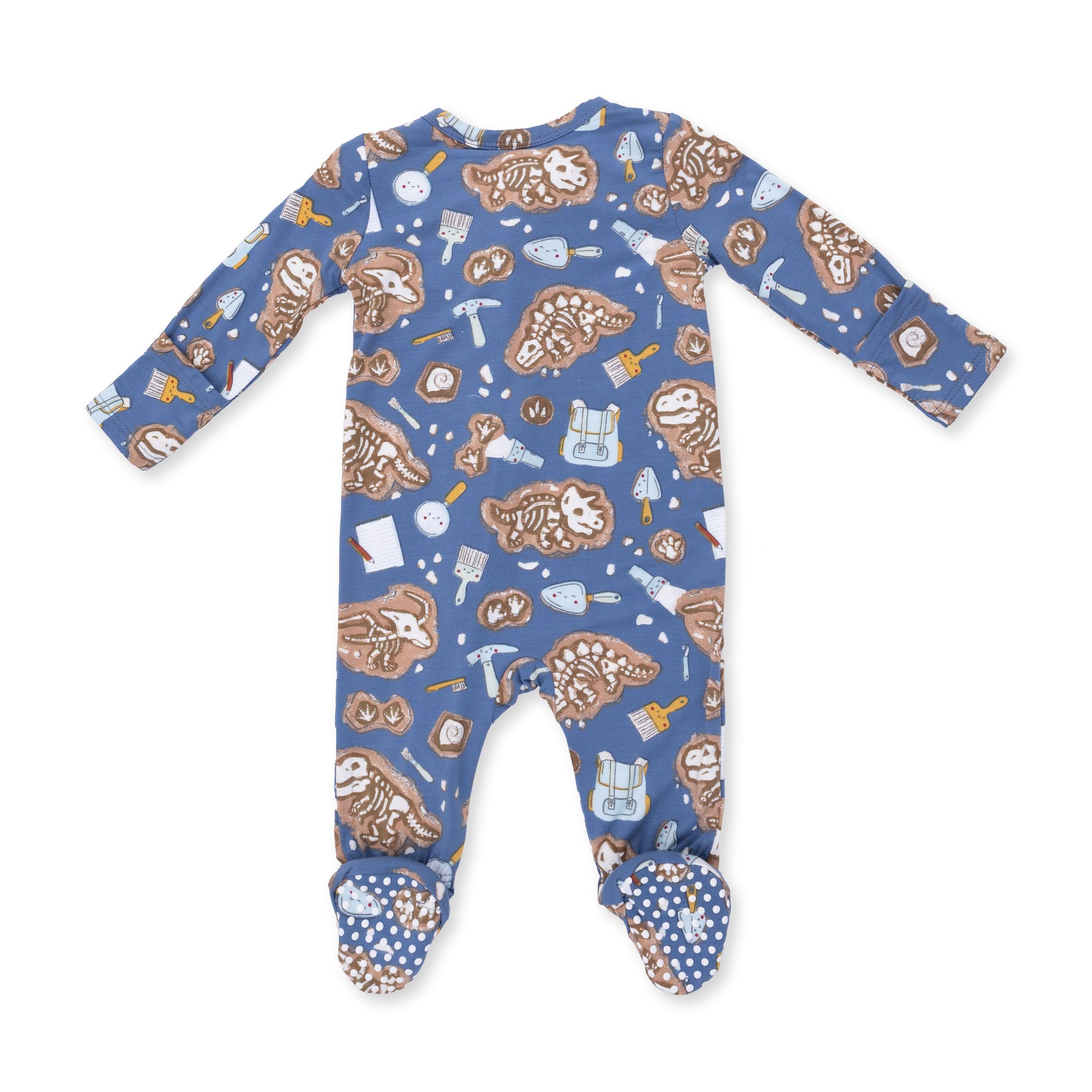 Dino Dig - 2 Way Zipper Footie by Angel Dear