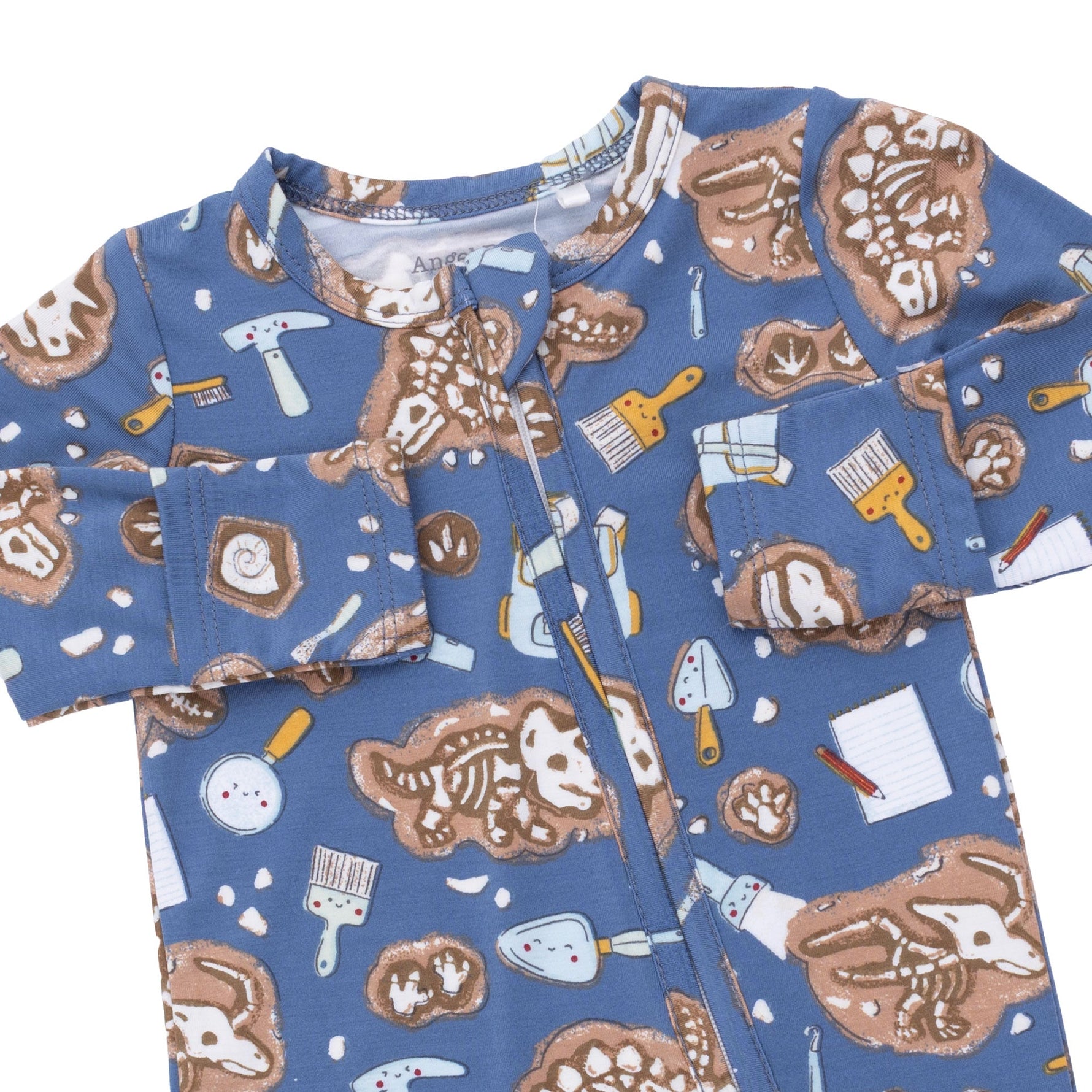 Dino Dig - 2 Way Zipper Footie by Angel Dear