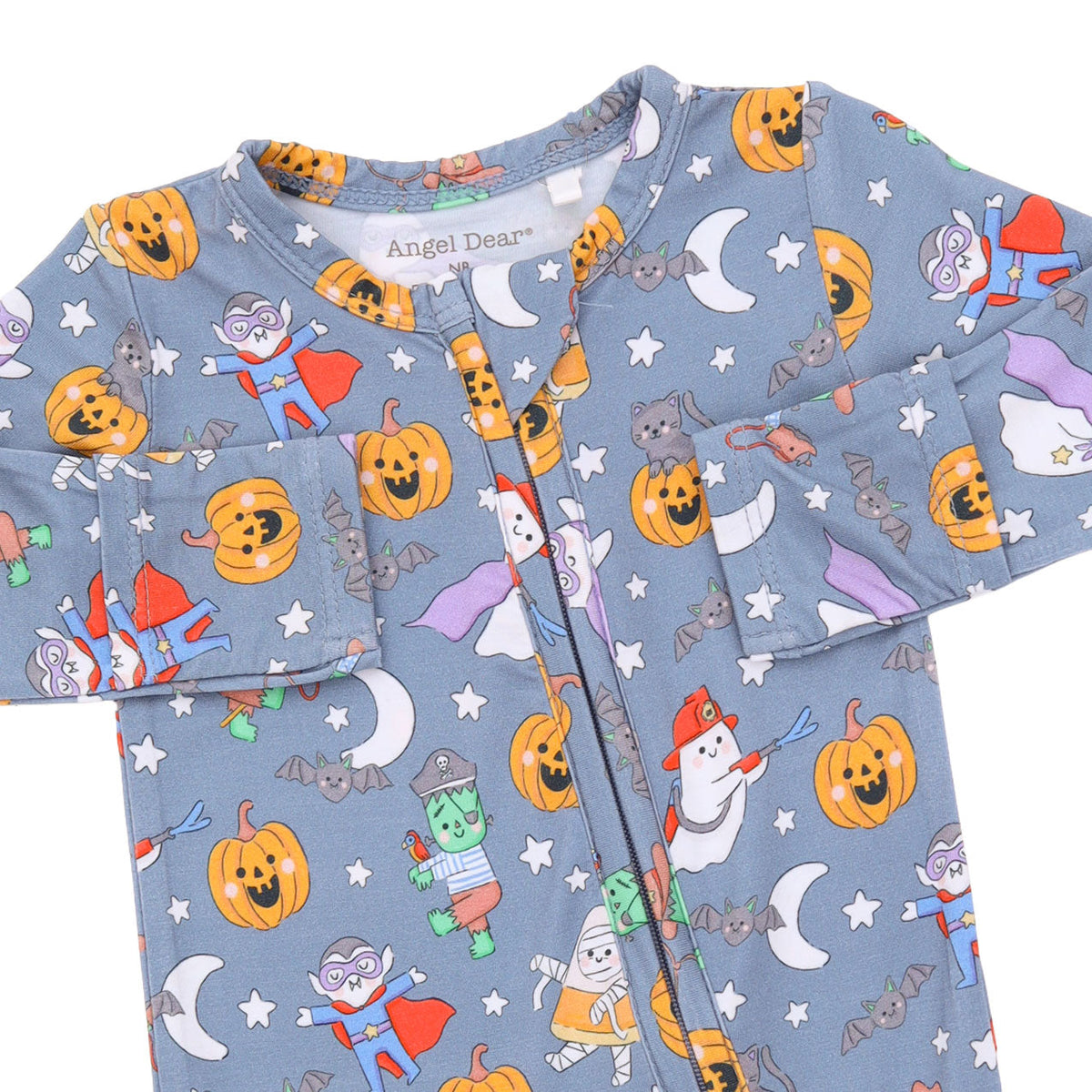 Halloween Monster Dress Up Blue - 2 Way Zipper Footie by Angel Dear