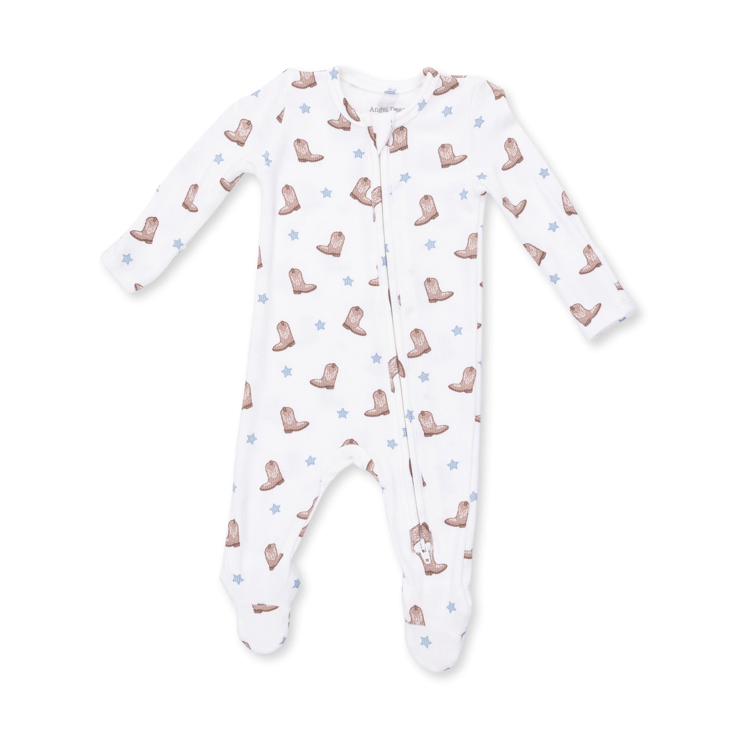 Mini Cowboy Boots - 2 Way Zipper Footie