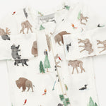 Northern Woodland Animals - 2 Way Zipper Footie by Angel Dear (view 3 of 3)