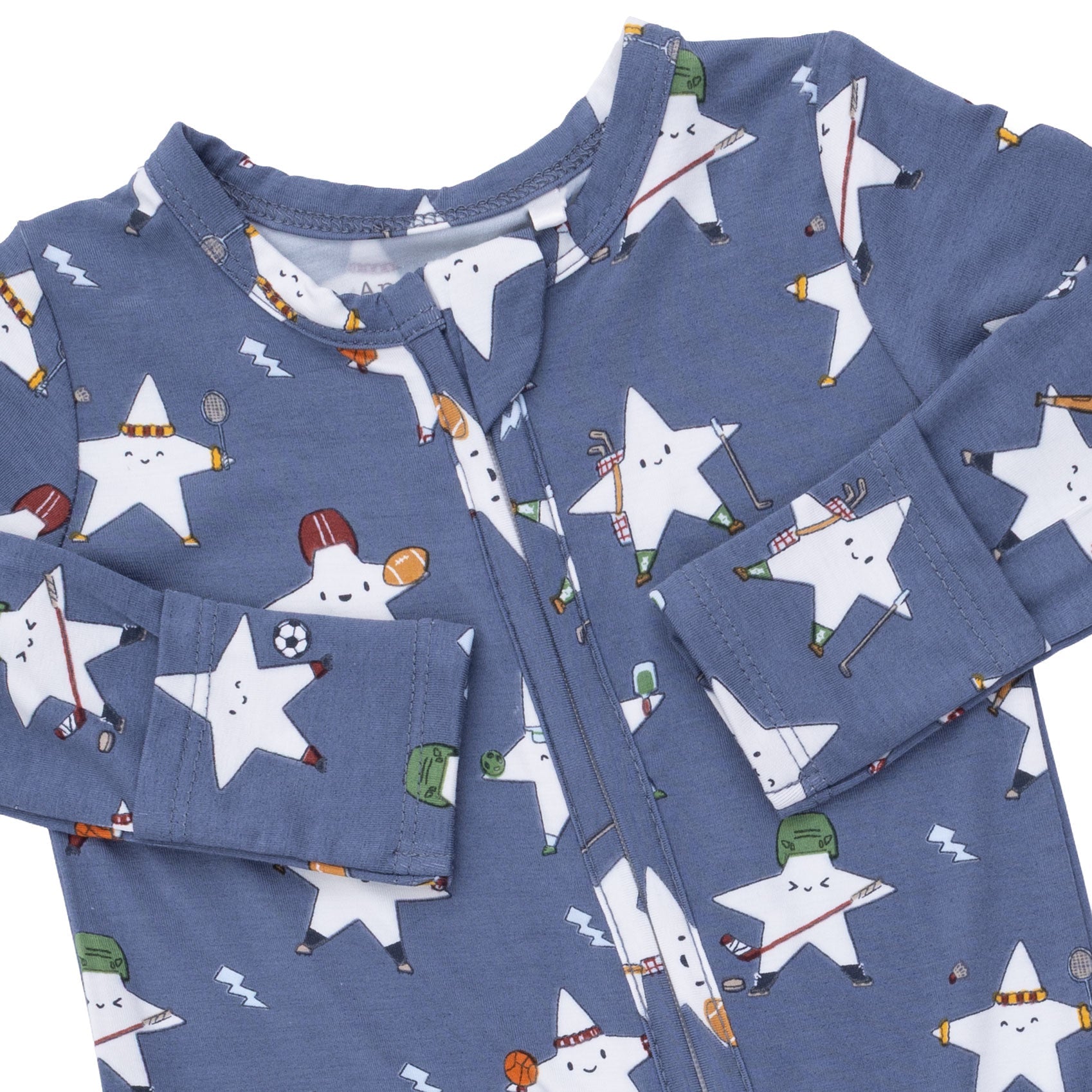 Sports All Stars Glow in the Dark - 2 Way Zipper Footie by Angel Dear (view 4 of 4)