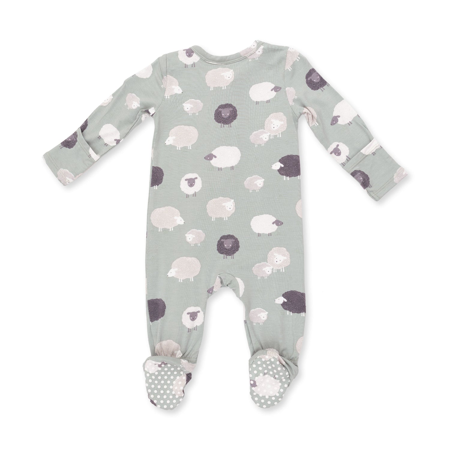 Black Sheep - 2 Way Zipper Footie