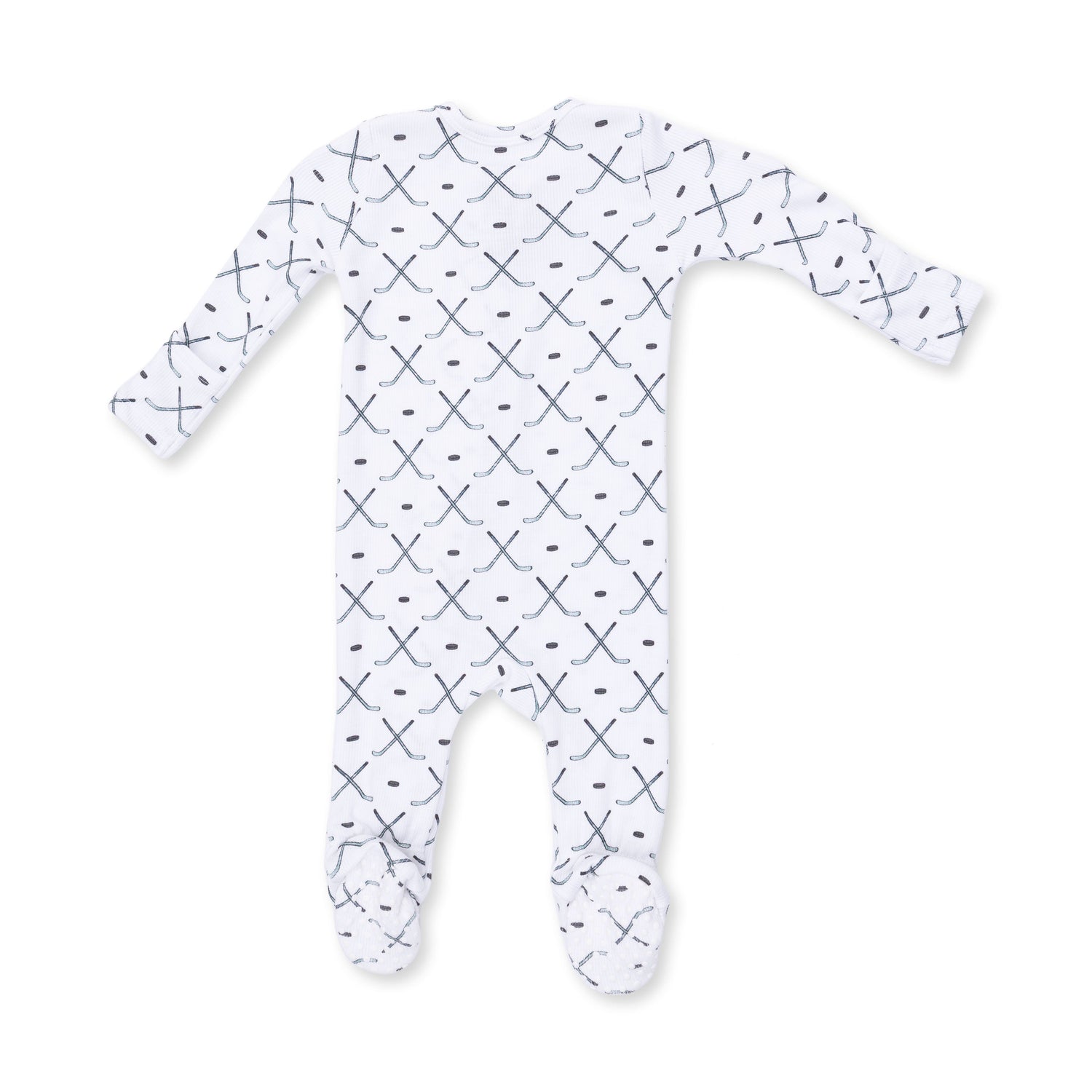 Simple Hockey - 2 Way Zipper Footie by Angel Dear (view 2 of 2)