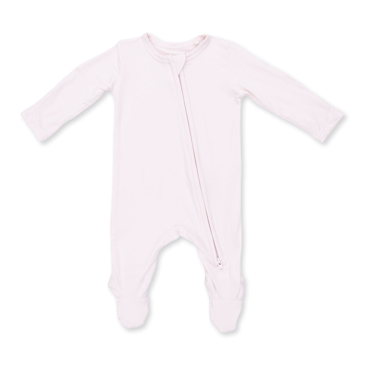 Solid Mauve Morn - 2 Way Zipper Footie by Angel Dear