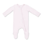 Solid Mauve Morn - 2 Way Zipper Footie by Angel Dear