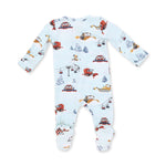 Snow Cats - 2 Way Zipper Footie by Angel Dear (view 2 of 3)