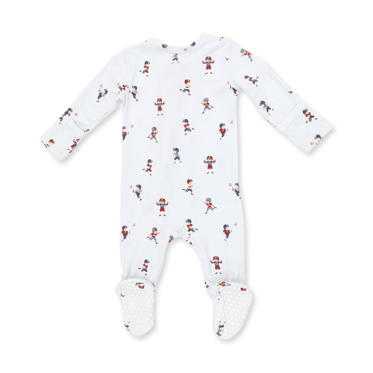 Tiny Footballers - 2 Way Zipper Footie by Angel Dear (view 3 of 4)