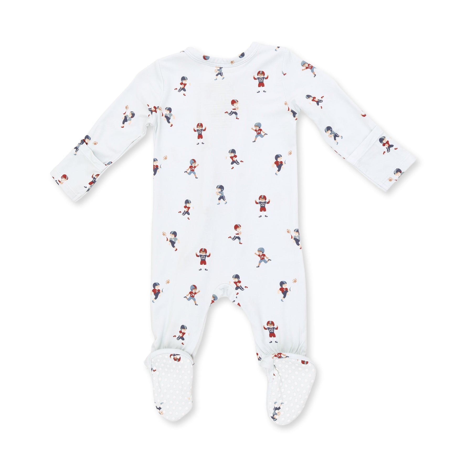 Tiny Footballers - 2 Way Zipper Footie by Angel Dear (view 3 of 4)