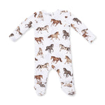 Wild Horses - 2 Way Zipper Footie by Angel Dear (view 2 of 3)
