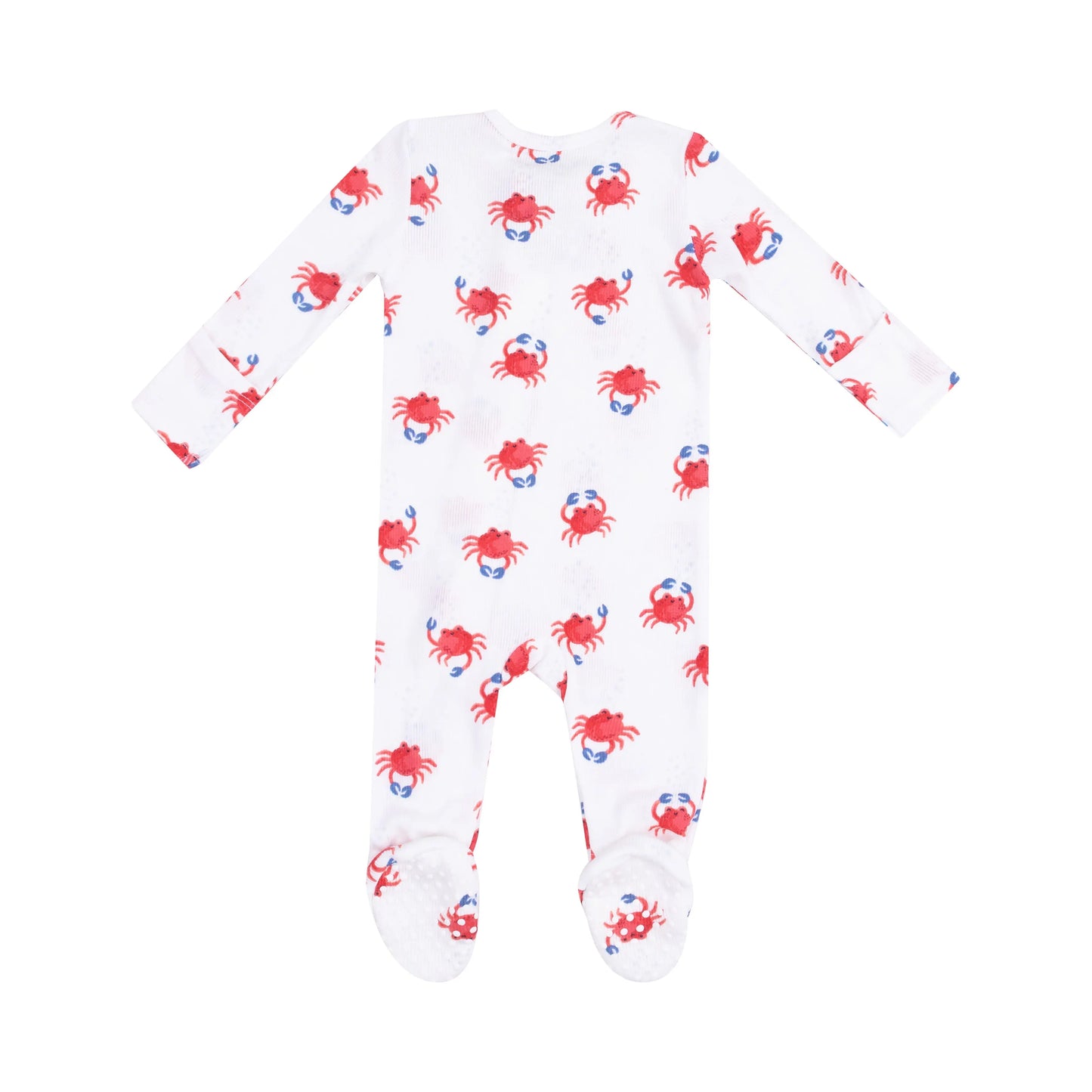 2 Way Zipper Footie Crabby Cuties for Babies.