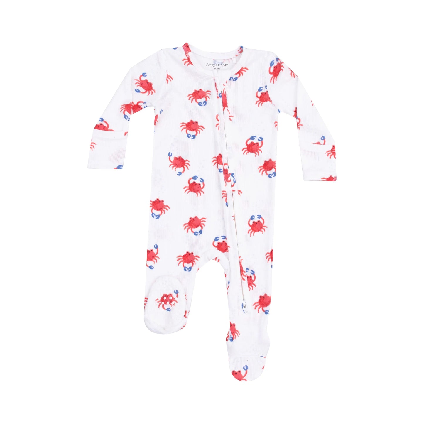 2 Way Zipper Footie Crabby Cuties for Babies.