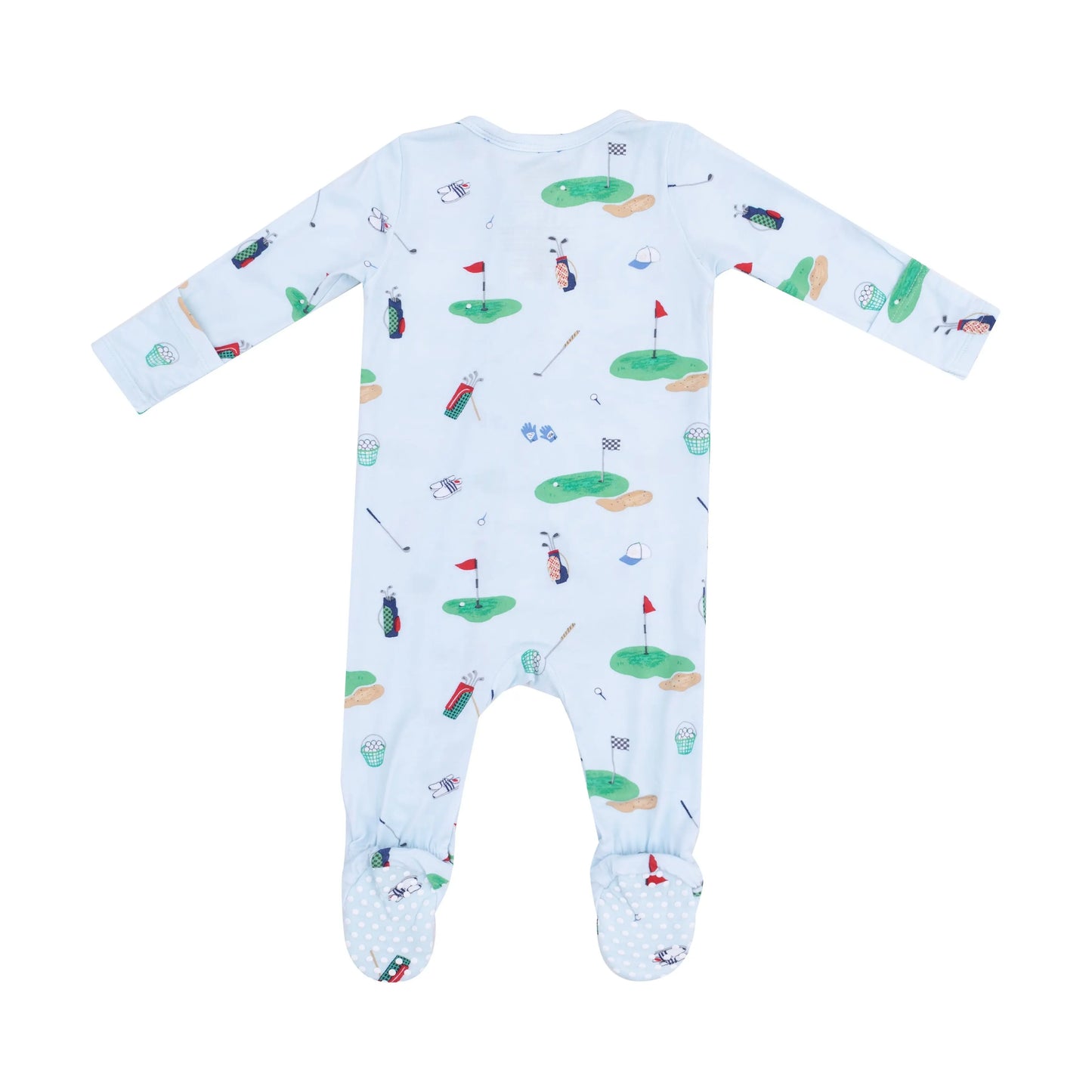 2 Way Zipper Footie Golf Things Blue by Angel Dear.