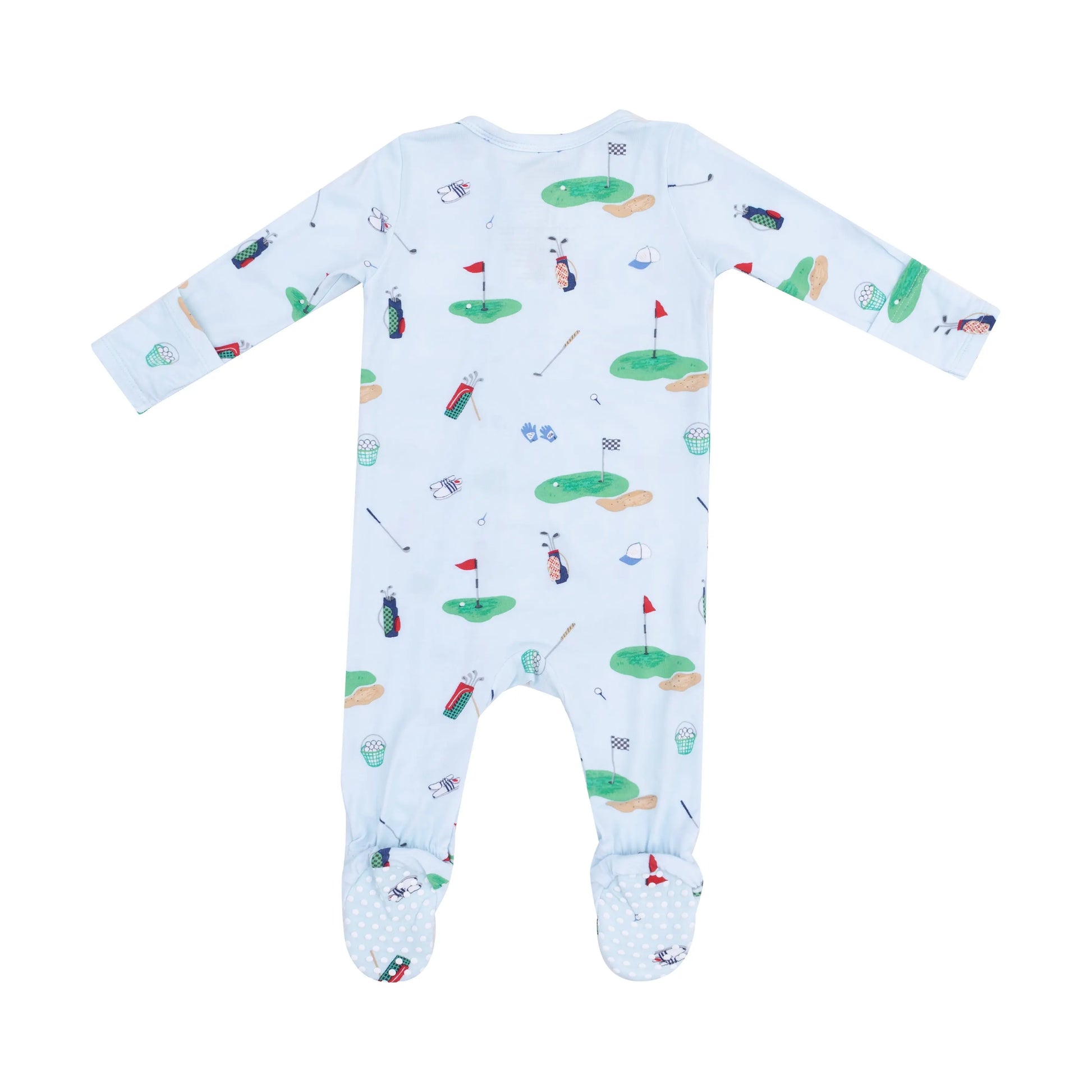 2 Way Zipper Footie Golf Things Blue by Angel Dear.