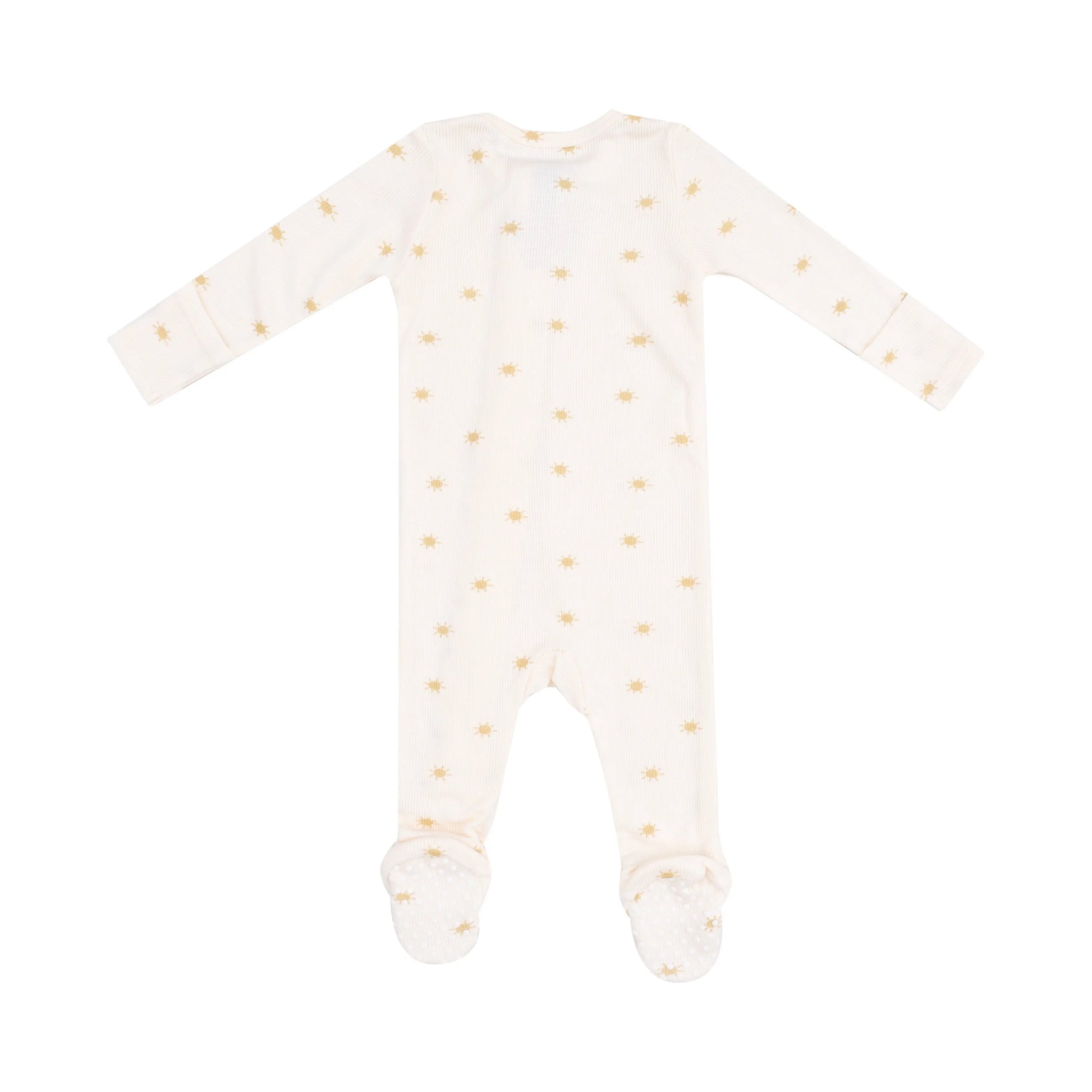 2 Way Zipper Footie Simple Suns Baby Outfit.