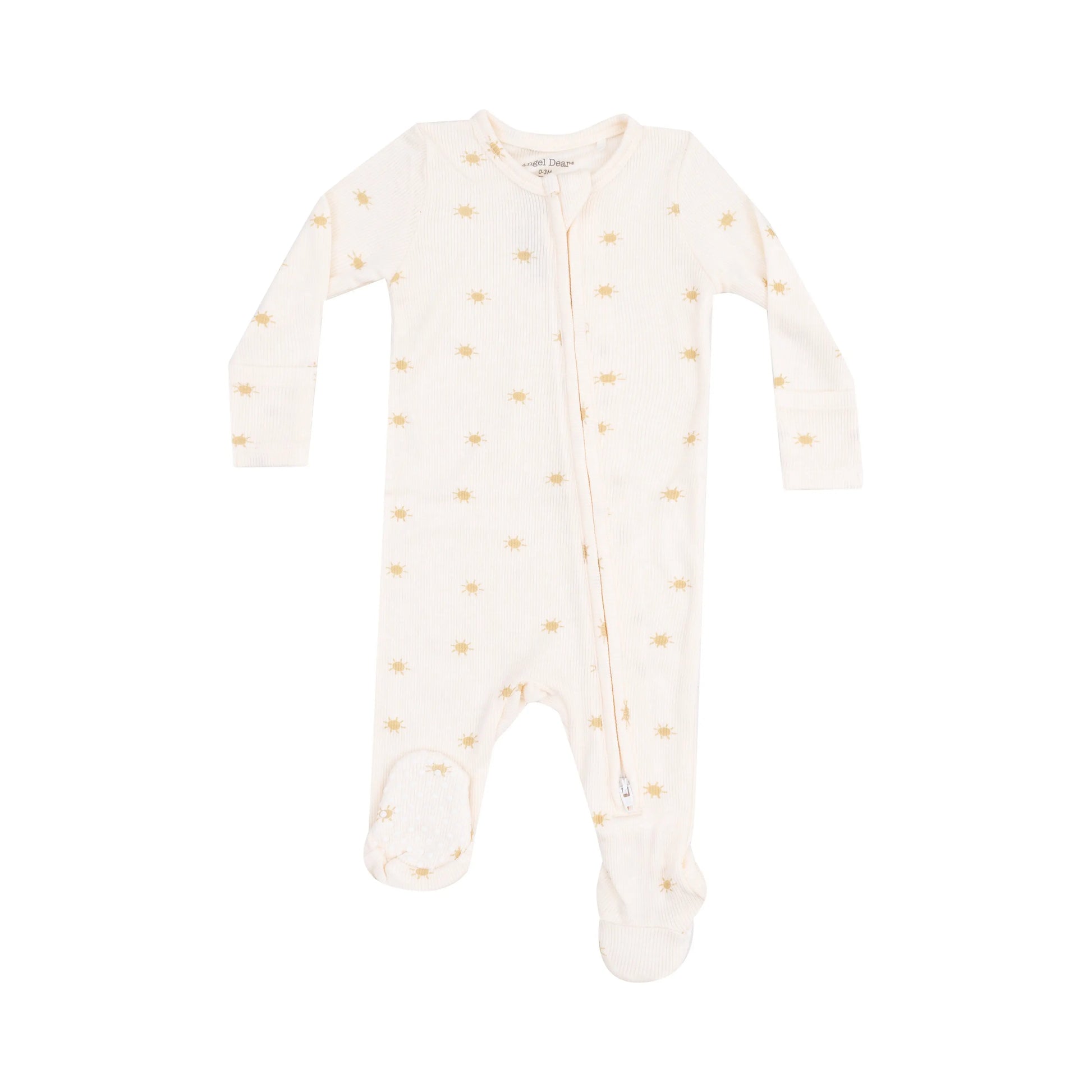 2 Way Zipper Footie Simple Suns Baby Outfit.
