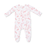 Ballet Toile - 2 Way Ruffle Back Zipper Footie by Angel Dear