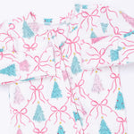 Bow Trellis Tree - 2 Way Ruffle Back Zipper Footie by Angel Dear