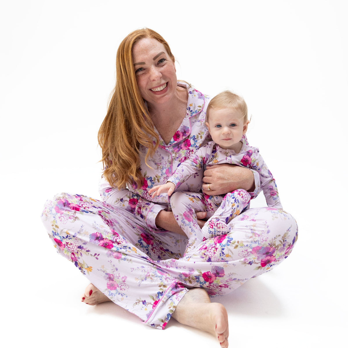 Dahlia Floral Long Sleeve Loungewear Set by Angel Dear (view 3 of 7)