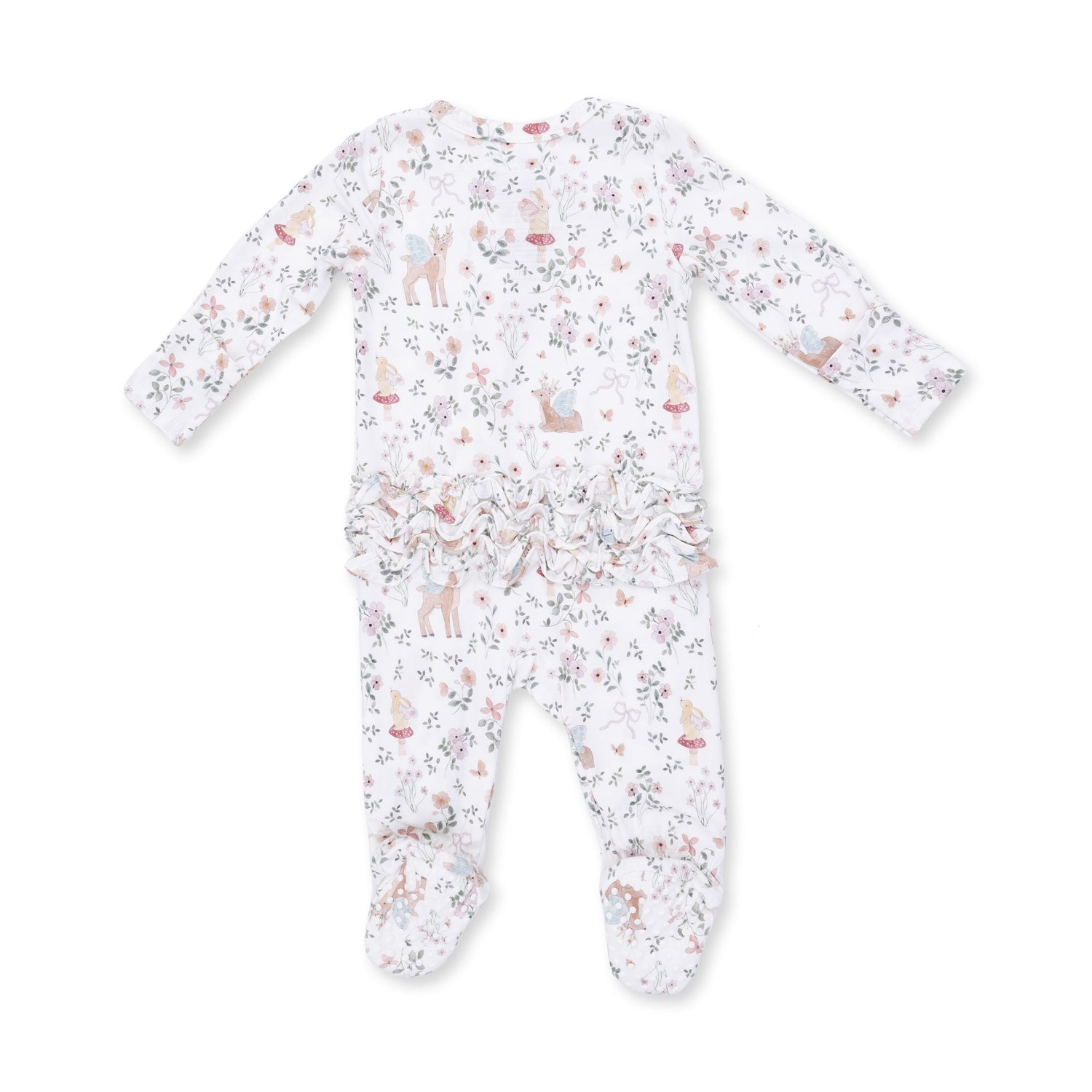 Bamboo Viscose Ruffle Back Footie - Enchanted Woodland by Angel Dear (view 2 of 3)