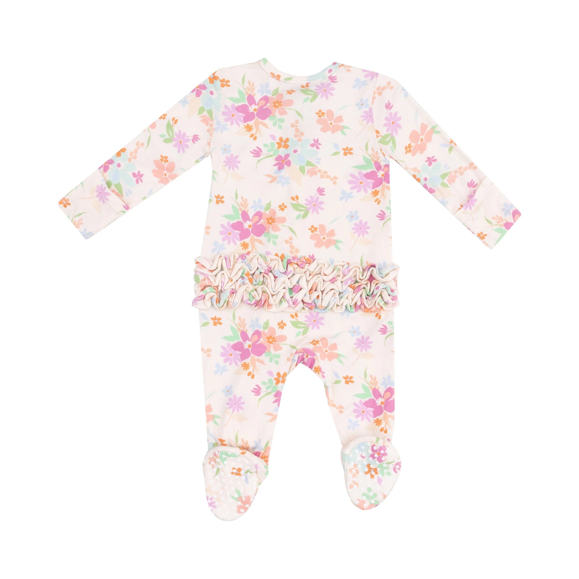 2 Way Zipper Ruffle Back Footie Pick A Posy.