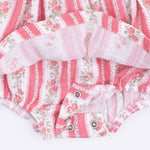Suzie Floral Stripe - Long Sleeve Bubble with Peter Pan Collar and Skirt by Angel Dear (view 5 of 5)