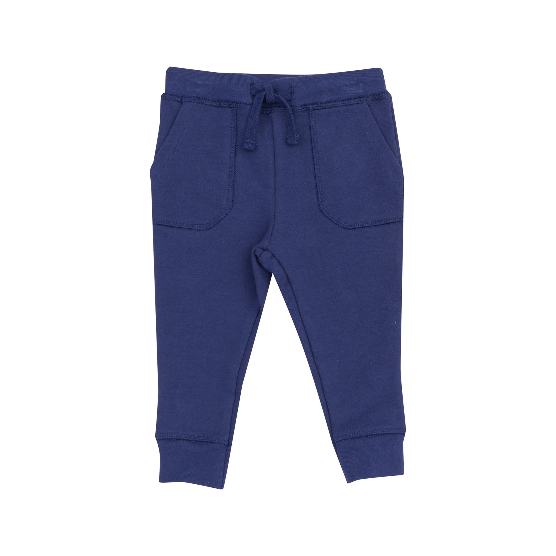French Terry Hoodie and Jogger Pant Set for Baby in Navy Angel Dear