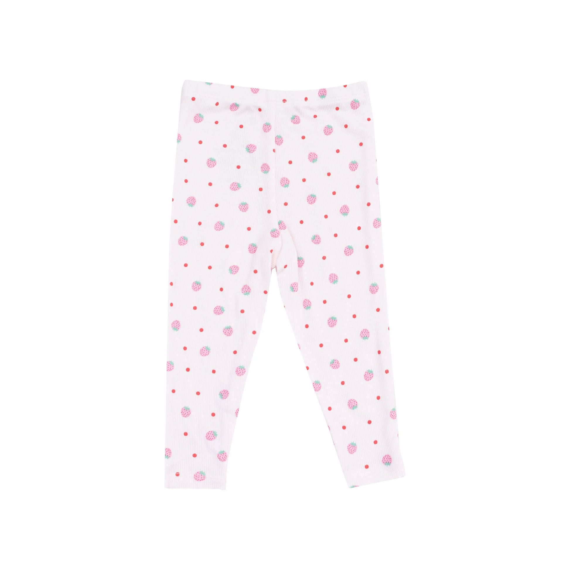 Oversize Applique Sweatshirt and Leggings Set Strawberry Swiss Dot French Terry Angel Dear
