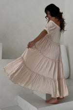 Off Shoulder Ruffle Tiered Maxi Dress by PinkBlush (view 8 of 9)