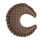 Gingham Feeding Old Support Ruffle Nursing Pillow Cover by Little Mae & Co