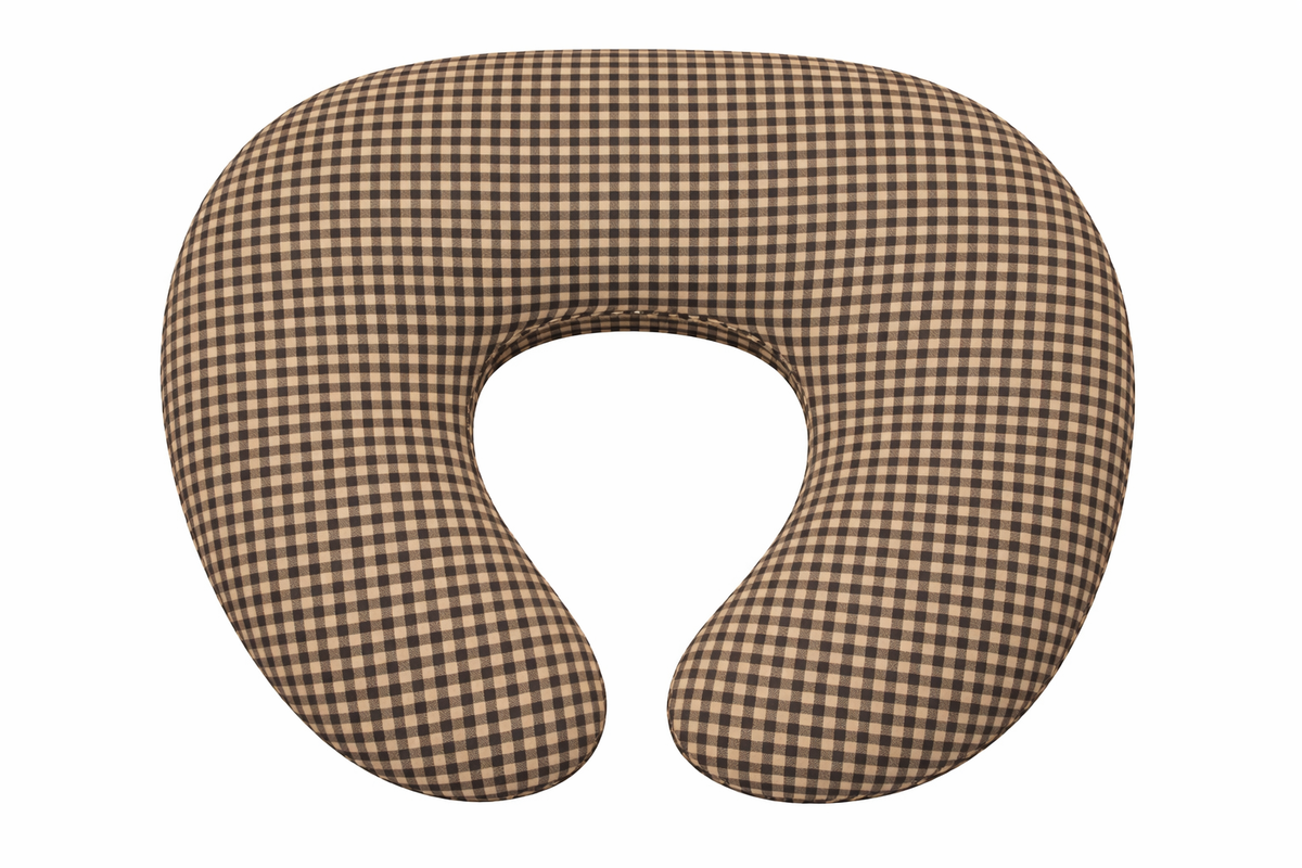 Cotton Nursing Pillow Cover - Gingham Ruffle by Little Mae & Co