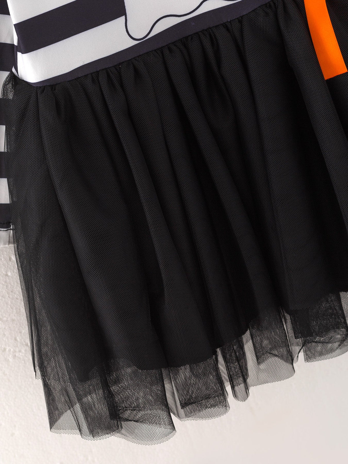 Fall Halloween Ghost Baby Girls Tutu Skirt Long Sleeve Stripe Dress by Rylee Faith Designs