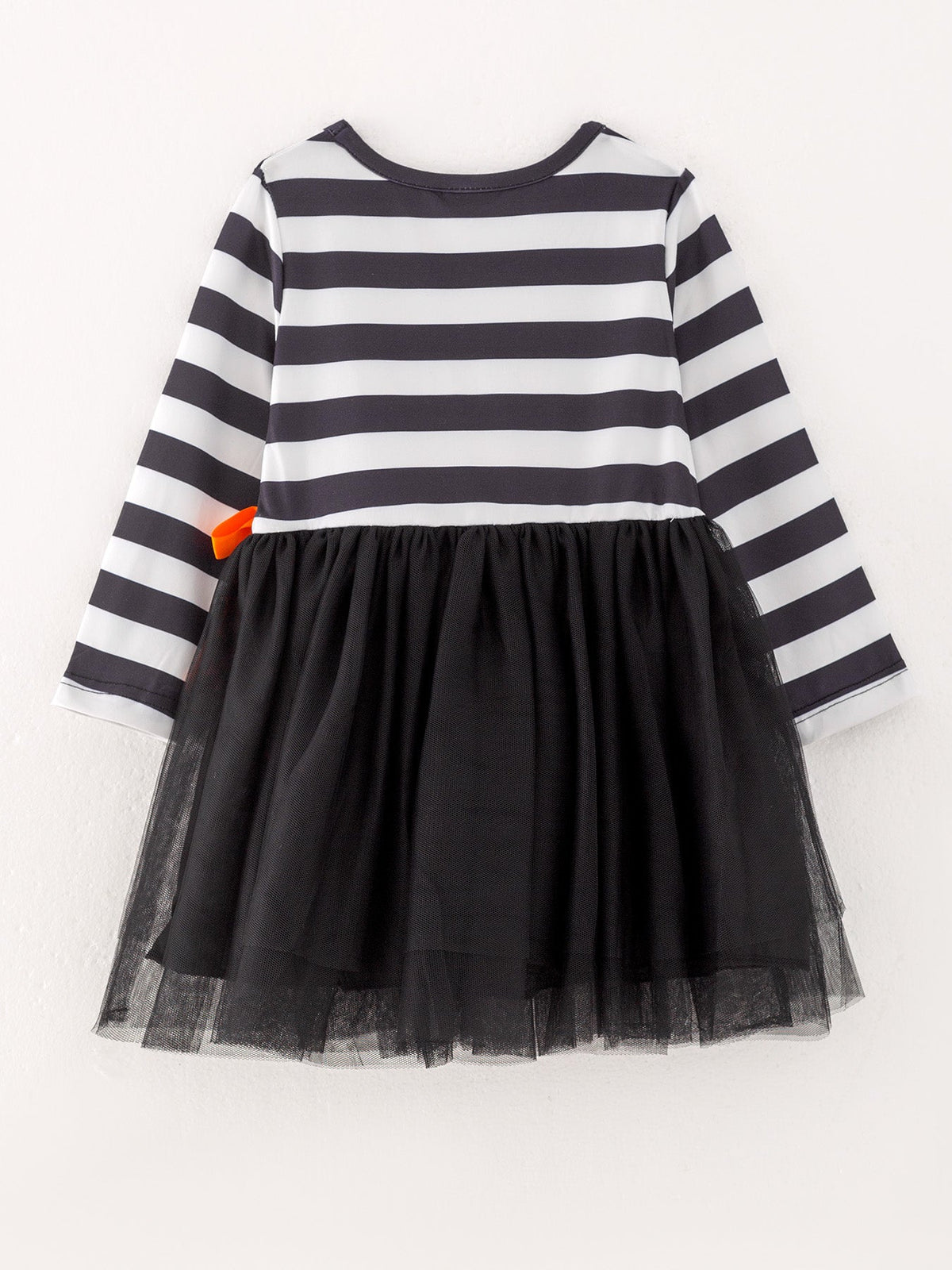 Fall Halloween Ghost Baby Girls Tutu Skirt Long Sleeve Stripe Dress by Rylee Faith Designs