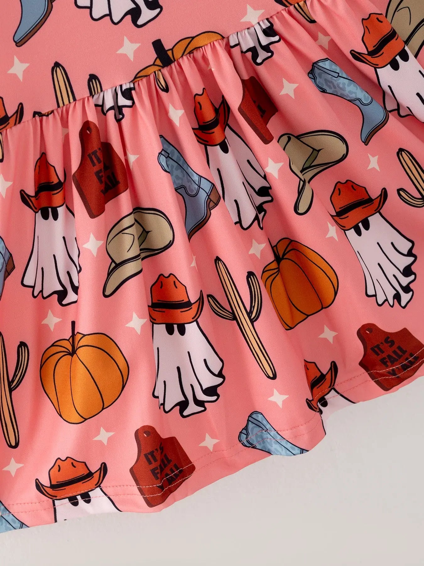 Rylee Faith Designs Colorful Plaid Ghost Print Dresses Set for Fun Halloween Celebrations - Apparel & Accessories > Clothing > Baby & Toddler Clothing > Baby & Toddler Dresses Dress