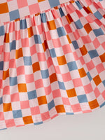 Rylee Faith Designs Colorful Plaid Ghost Print Dresses Set for Fun Halloween Celebrations - Apparel & Accessories > Clothing > Baby & Toddler Clothing > Baby & Toddler Dresses Dress