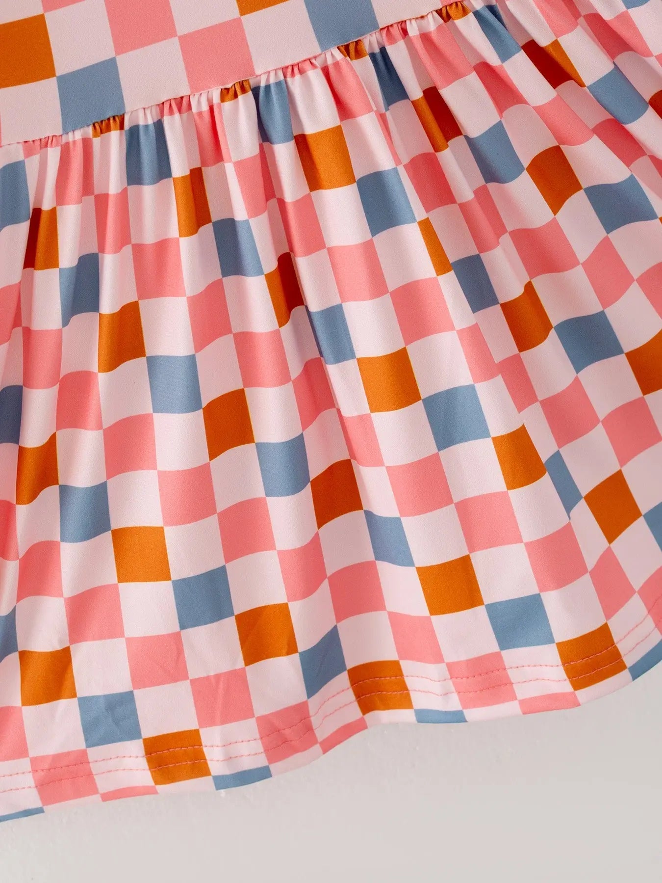 Rylee Faith Designs Colorful Plaid Ghost Print Dresses Set for Fun Halloween Celebrations - Apparel & Accessories > Clothing > Baby & Toddler Clothing > Baby & Toddler Dresses Dress