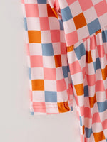 Rylee Faith Designs Colorful Plaid Ghost Print Dresses Set for Fun Halloween Celebrations - Apparel & Accessories > Clothing > Baby & Toddler Clothing > Baby & Toddler Dresses Dress