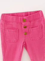 Rylee Faith Designs Pink Gradient Denim Flared Pants - Apparel & Accessories > Clothing > Pants Pants