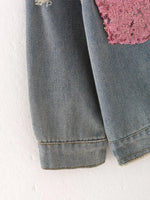 Rylee Faith Designs Girls Sequins Denim Jacket Stylish Versatile Top Coat - Apparel & Accessories > Clothing > Outerwear > Coats & Jackets Jacket