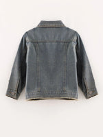 Rylee Faith Designs Girls Sequins Denim Jacket Stylish Versatile Top Coat - Apparel & Accessories > Clothing > Outerwear > Coats & Jackets Jacket