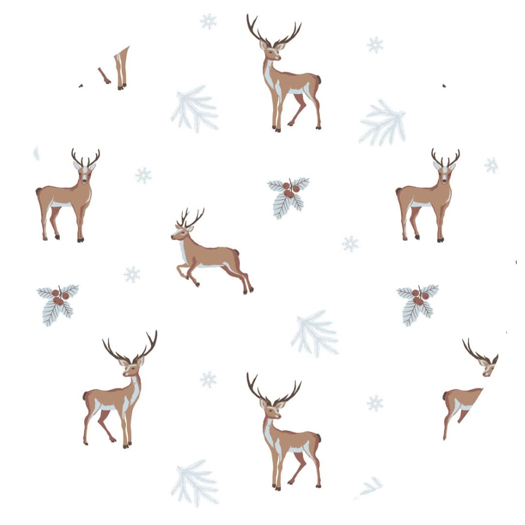 Reindeer | Adult Button Pajama Top