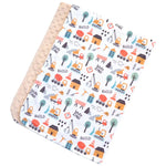 Honey Lemonade Little Builder Minky Blanket with Construction Design for Kids - Baby & Toddler > Swaddling & Receiving Blankets > Receiving Blankets