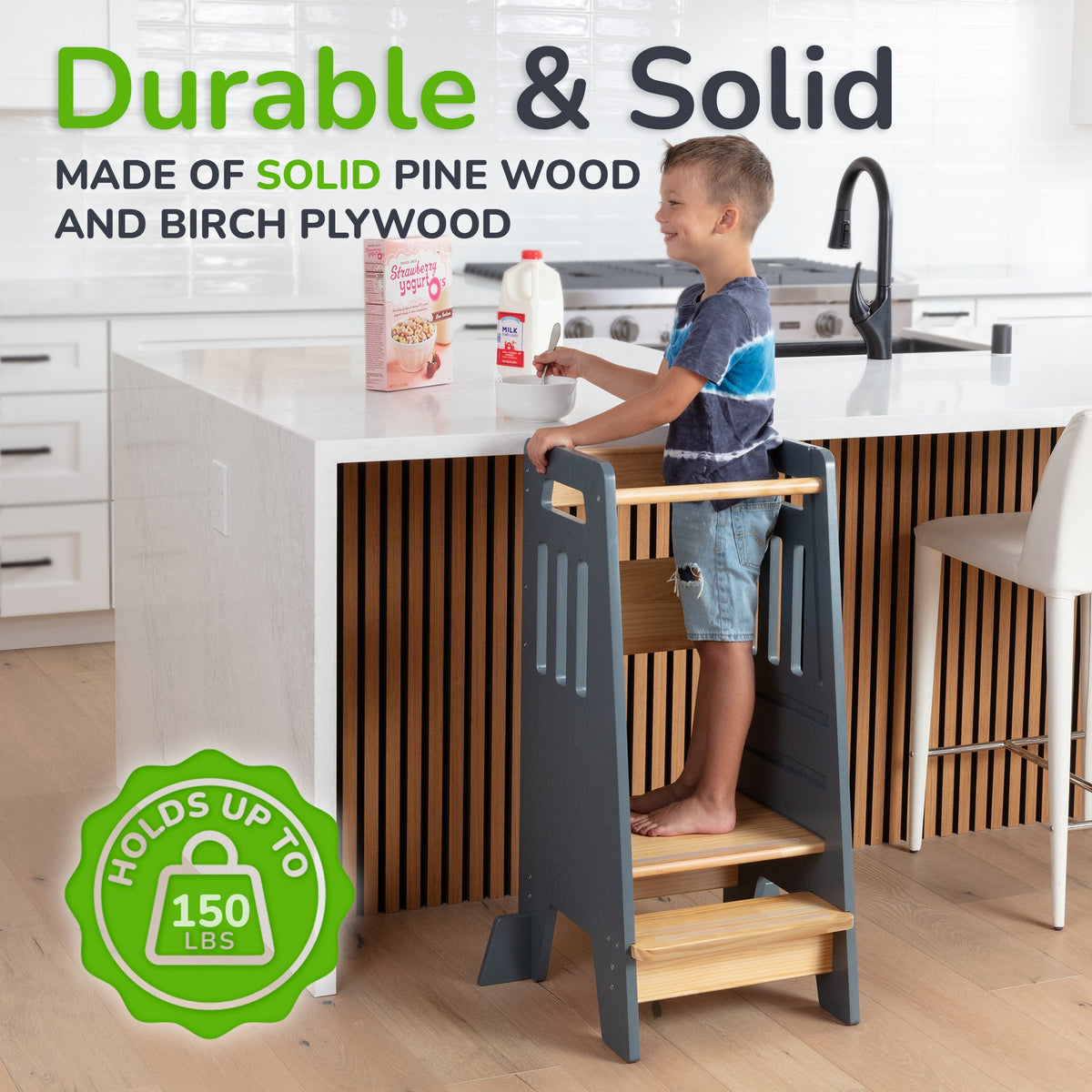 Standing Toddler Tower with Sliding Safety Door by Ocodile.com at Everetts Place