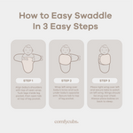 Easy Swaddle Blankets in Rainbow Bohemian, Pack of 3 by Comfy Cubs at Everetts Place