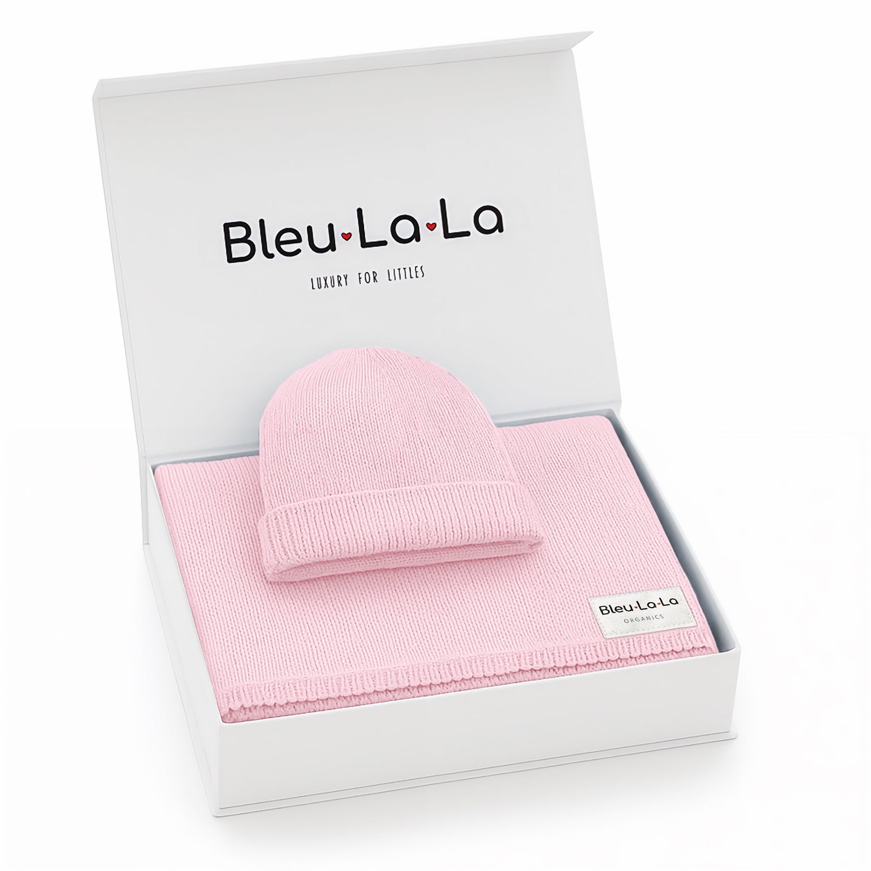 Bleu La La Luxe Collection 100 Percent Organic Cotton Luxury Knit Baby Blanket - Baby & Toddler > Baby Gift Sets