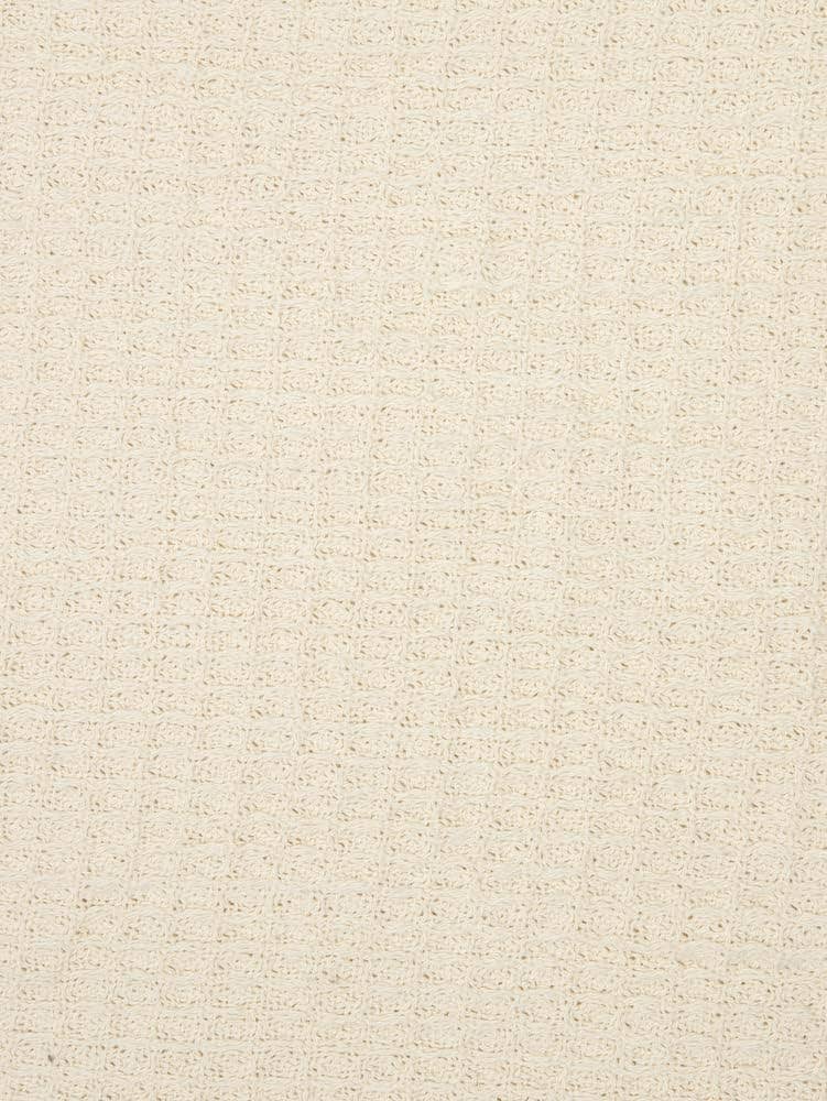 Crover 100% cotton waffle baby blanket for swaddling and stroller coverage.