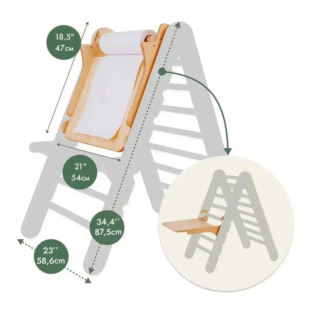 6in1 Montessori Climbing Set Triangle Ladder Arch Rocker Slide Ramp Net Cushion Art Addition Goodevas Everetts Place: Online Boutique